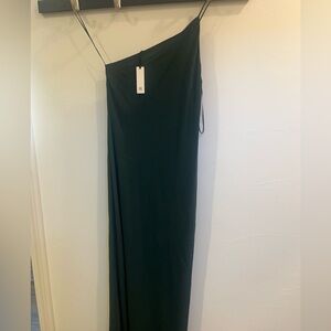 Banana Republic One Shoulder Dress - Dark Green NWT